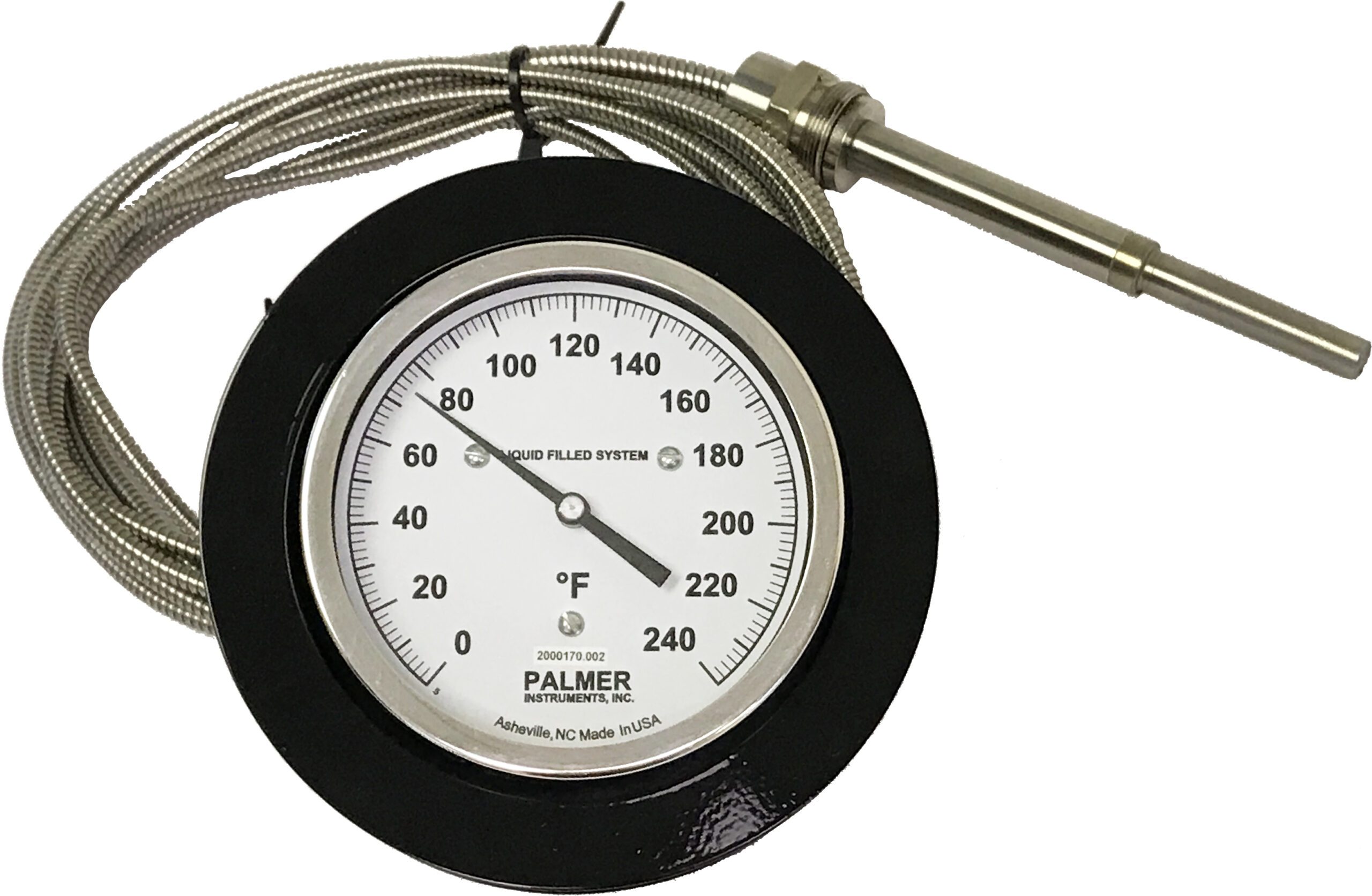 5 inch Wall or Flush Mount Direct Drive Dial Thermometer, 50B