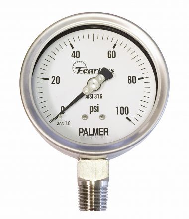 SF Fearless All Stainless Steel Series Pressure Gauges