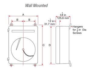 Wall Mount - Dimensional Sketch