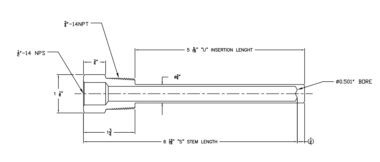 CP-2083 Series Gas Industry Thermowells